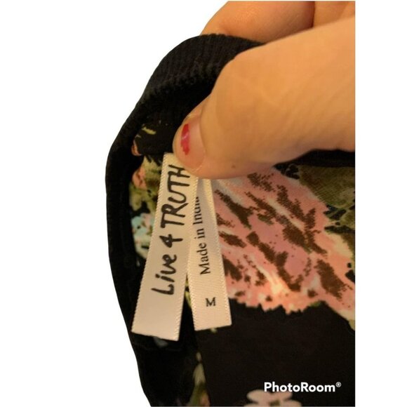 🍒 2/$20 🍒 Medium Light Weight Sheer Floral Zip Up Jacket - Picture 3 of 4